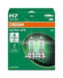 Set 2 Becuri Osram Ultra Life H7 - Durata de Viata Tripla