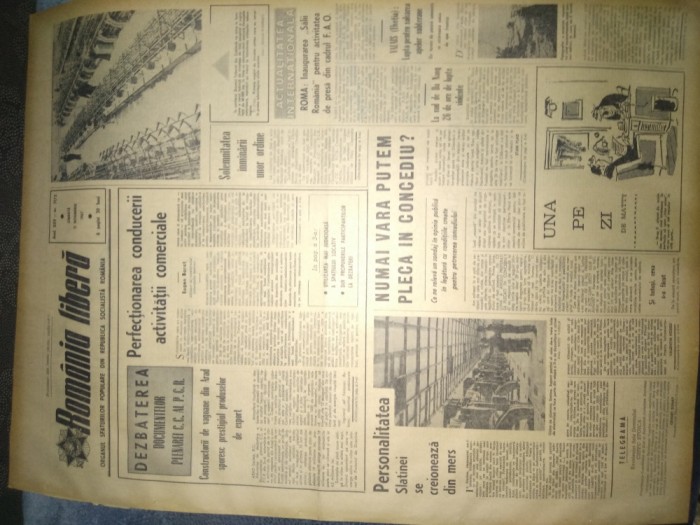 ZIARUL ROMANIA LIBERA 11 NOIEMBRIE 1967