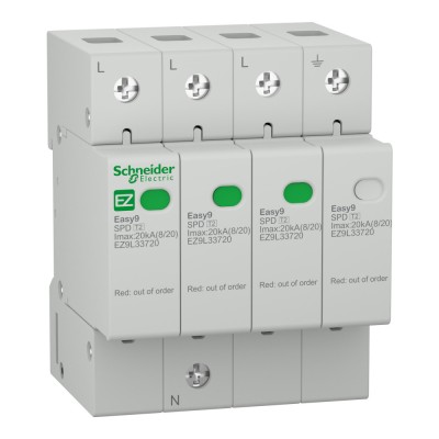 Descarcator supratensiune 3P+N 20kA Schneider EZ9L33720 foto