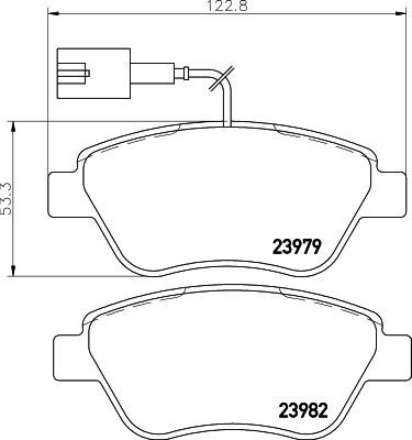 Placute frana fata Alfa Romeo Mito (955), 09.2008-, marca SRLine S70-0118 foto