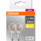 Set 2 becuri Led Osram, E14, 4W, 470 lumeni, lumina calda(2700K), durata de viata 10.000 ore, clasa energetica A++