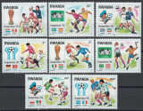 Rwanda 1978 Mi 944/51 MNH - Cupa Mondială de fotbal, Argentina, Nestampilat