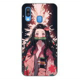 Husa compatibila cu Samsung Galaxy A40 Silicon Gel Tpu Model Demon Slayer Nezuko