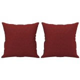 Cumpara ieftin Perne decorative, 2 buc., rosu vin, 40x40 cm, material textil