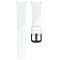 Curea silicon, compatibila Samsung Galaxy Watch Active, telescoape Quick Release, 20mm, Alb