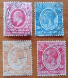 Colonie-Britanica-''KENIA-UGANDA KING GEORGE''-LOT 4Val. STAMPIL-VEZI SCAN