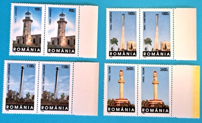 TIMBRE ROM&amp;Acirc;NIA LP 1474 /1998 -Faruri -Serie &amp;icirc;n pereche -MNH foto