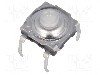 Microintrerupator 7.3x7.4mm, OFF-(ON), SPST-NO, C&amp;amp;K - KSA0M211 LFTR foto