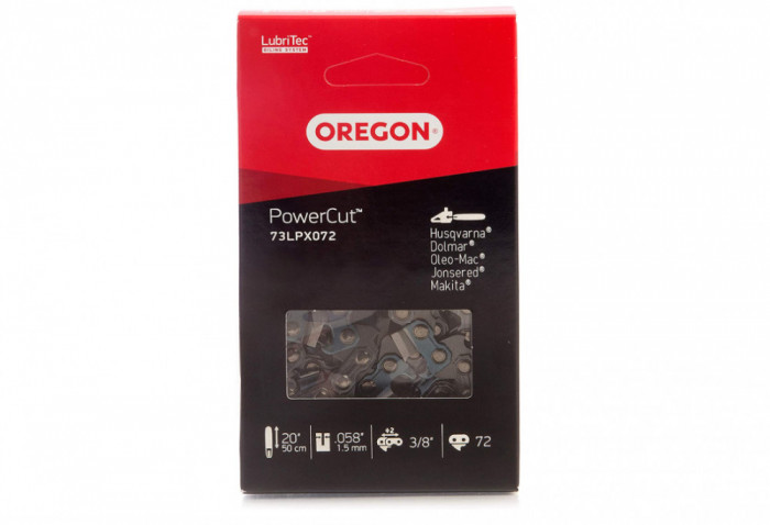 Lant pentru ferastrau Oregon, pas de 9.5mm, ecartament de 1.5 mm, 72 verigi - SECOND