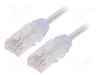 Patch cord PANDUIT TX6-28&trade; U/UTP 6 litat Cu LSZH alb 3m 28AWG