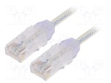 Patch cord PANDUIT TX6-28&trade; U/UTP 6 litat Cu LSZH alb 3m 28AWG