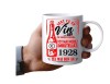 Cana alba personalizata, Sunt ca un vin bun, imbuteliat in : 1928, INOVATIX&reg;. 330 ml, Oem