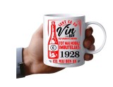 Cana alba personalizata, Sunt ca un vin bun, imbuteliat in : 1928, INOVATIX&reg;. 330 ml, Oem