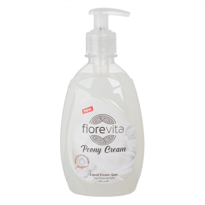 Săpun Lichid Fiorevita, Peony Cream, Capacitate 400ml, Cu Pompa