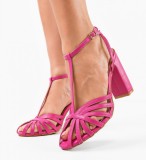 Cumpara ieftin Sandale cu toc Shila Fuchsia