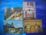 HOPCT LOT 2883 MANASTIREA PUTNA -JUD SUCEAVA-4 CARTI POSTALE-CIRCULATE, Circulata, Printata