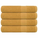 Cumpara ieftin Prosoape FROGN 4 buc., aurii, 100x200 cm, 360 g/m&sup2;
