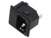 BULGIN Conector AC C14 10A 250V Tata Montare Panou Poliamida IEC 60320