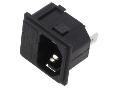 Conector AC C14 10A 250V foto
