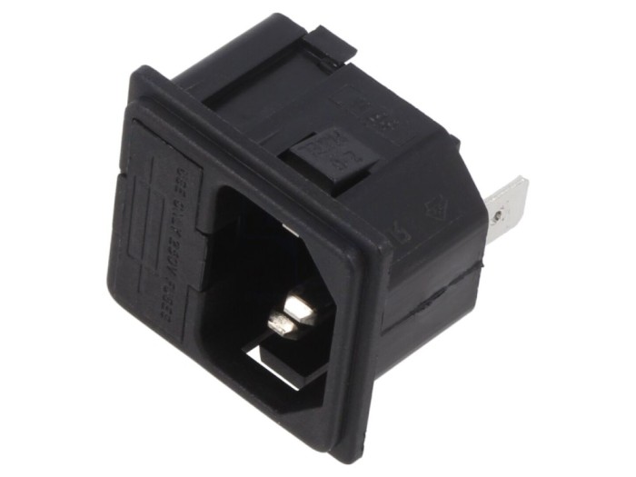 Conector AC C14 10A 250V