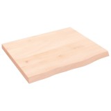 Cumpara ieftin Blat de masa, 60x50x(2-4) cm, lemn masiv de stejar netratat