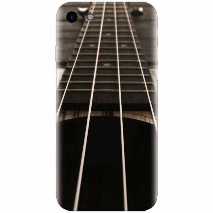 Husa silicon pentru Apple Iphone 8, Bass Guitar