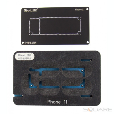 Aparatura Service Qianli, Middle Frame Reballing Platform Precise Magnetic Alignment Positioning, iPhone 11 foto