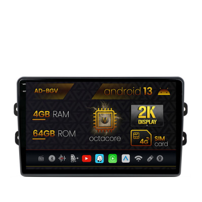 Navigatie Dacia Renault, Android 13, V-Octacore 4GB RAM + 64GB ROM, 9.5 Inch AD-BGV9004+AD-BGRKIT383 foto