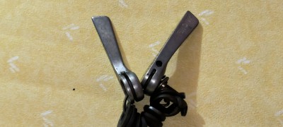 Manete duble pt. schimbatoare cursiera vintage MICHE / FRANCE prindere braze on foto