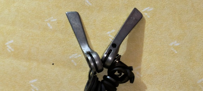 Manete duble pt. schimbatoare cursiera vintage MICHE / FRANCE prindere braze on