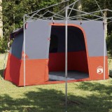 vidaXL Cort cu acoperiș Altele Gri și Portocaliu și Negru 280 x 220 x 176 cm