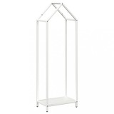 Cumpara ieftin Suport pentru lemne de foc alb 40x25x120cm Otel laminat la rece