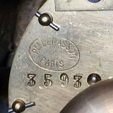 CEAS DE SEMINEU DIN BRONZ DOR&Egrave; CU GONG LA JUMATATE SI ORA - FRANTA anii 1880