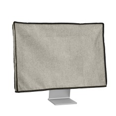 Husa Kwmobile pentru monitor de 24-26 inch, Maro deschis, Textil, KWM000017VF003C