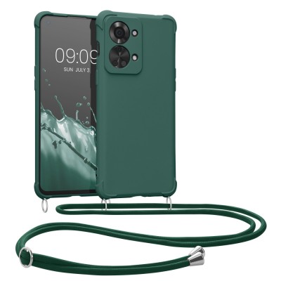 Husa Kwmobile pentru OnePlus Nord 2T, Silicon, Verde, 58770.80 foto