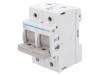 Separator cu Fuzibil 63A 400V pentru Șină DIN Poli 2, Hager