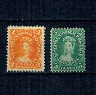New Brunswick 1860 - Mi.No.5-6 nestampilate foto