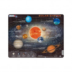 Puzzle maxi Sistemul solar, orientare tip vedere, 70 de piese, Larsen EduKinder World