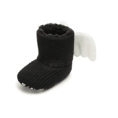 Cizmulite negre cu aripioare (Marime Disponibila: 6-9 luni (Marimea 19