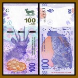 !!! NOU : ARGENTINA - 100 PESOS (2018) - P NEW - UNC / SERIA A