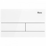Clapeta pentru rezervor incastrat K011A-Q Rea T White Glass