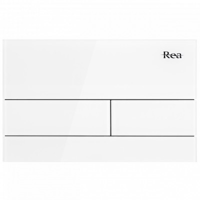 Clapeta pentru rezervor incastrat K011A-Q Rea T White Glass foto