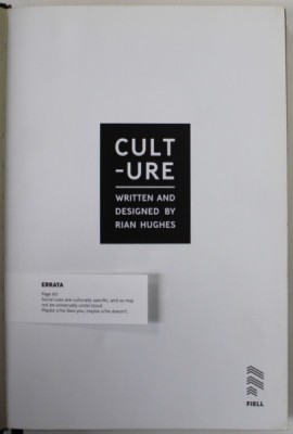 CULT - URE , written and designed by RIAN HUGHES , ANII &amp;#039;2000 , COPERTA CU DEFECTE foto