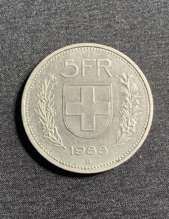 Moneda 5 franci 1988 Elvetia