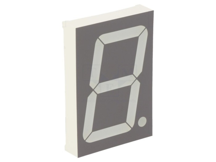 Afișaj LED 7 Segmente Roșu 56,8 mm