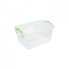 Cutie depozitare 1.5litri cu capac transparenta 21x14x10