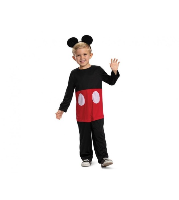 Costum carnaval pentru copii Mickey Mouse Classic ( licentiat), marime S (5-6 ani)