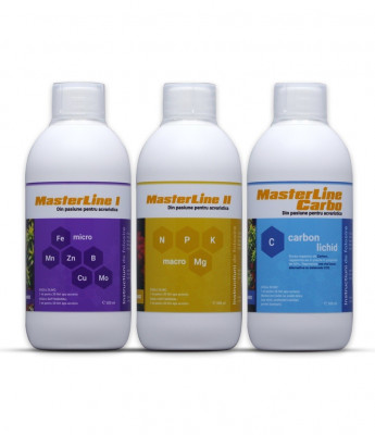 Set complet de fertilizanti pentru plante acvatice MasterLine + Carbo 3 x 500 ml foto