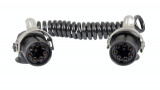 Cablu electric spiralat MVM ECC011, cu 7 pini, EBS/ABS, negru EP