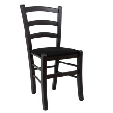 Scaun Paesana - cadru wenge - stofa S14 - negru